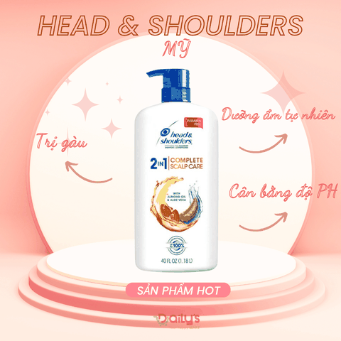HEAD&SHOULDER GỘI XẢ 2IN1 1.18l