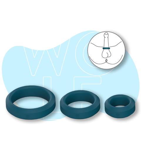 Combo 3 vòng đeo dương vật Vsextoy Wolf silicone