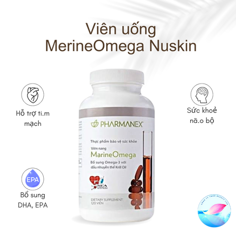Viên uống MerineOmega Nuskin Cung Cấp Dinh Dưỡng Cho Da, Tim, Não