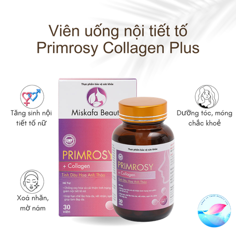 Viên uống nội tiết tố Primrosy Collagen Plus