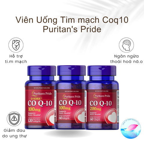 Viên uống hỗ trợ tim mạch CoQ10 Puritan's Pride