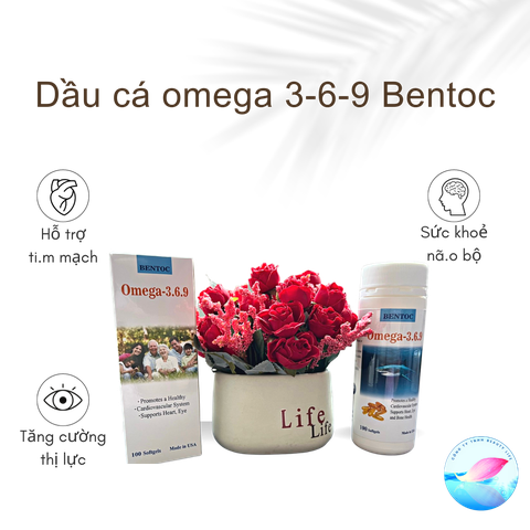 Viên uống dầu cá omega 3-6-9 Bentoc
