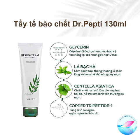 Tẩy Tế Bào Chết Dr.Pepti Làm Mịn Và Sáng Da 130ml