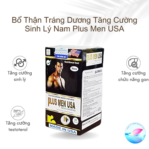 Viên Uống Bổ Thận Tráng Dương Tăng Cường Sinh Lý Nam Plus Men USA