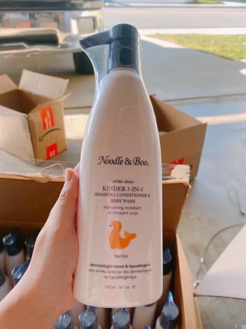 [ Hàng Mỹ ] Sữa tắm gội dưỡng 3in1 Kinder Noodle & boo cho bé 473ml