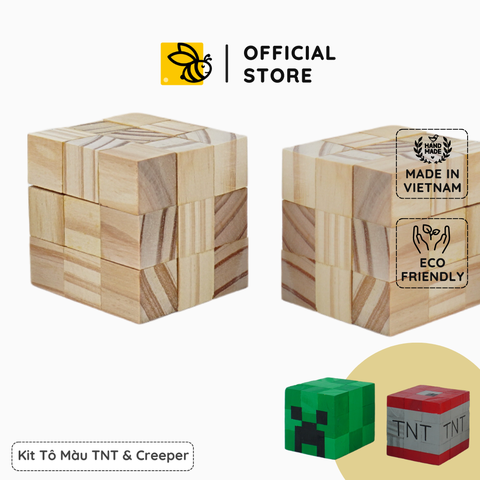 (DIY) Kit Tô Màu Minecraft TNT & Creeper Block