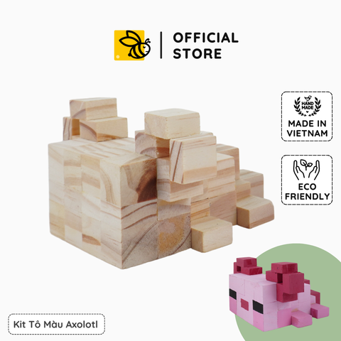 (DIY) Kit Tô Màu Minecraft Axolotl (size s)