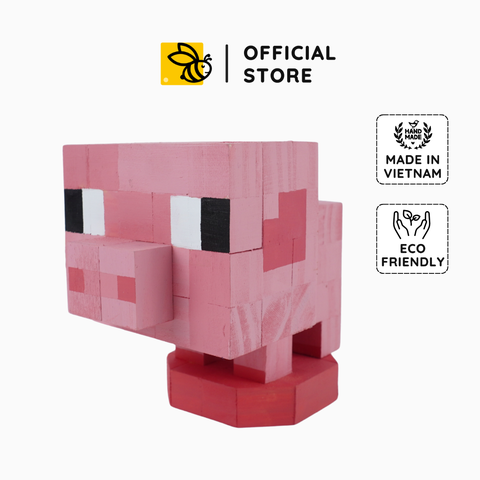 Mô Hình Gỗ Minecraft Pig (s)