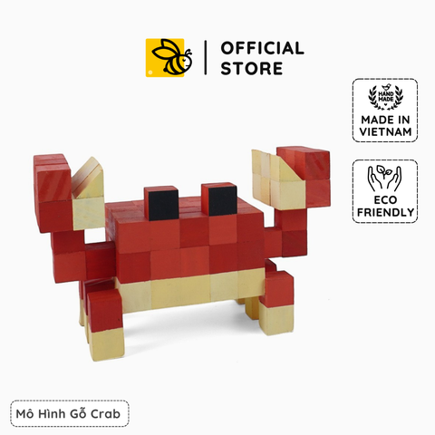 Mô Hình Gỗ Cua (Art Toy)