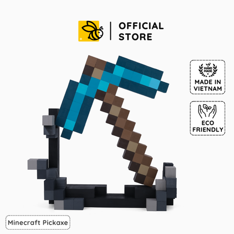 Mô Hình Gỗ Minecraft Pickaxe (Cuốc Kim Cương)