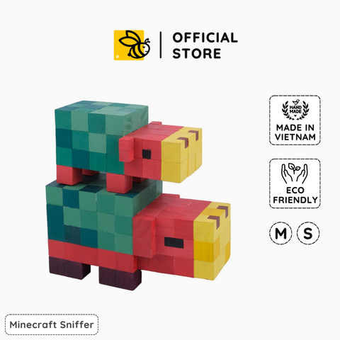 Mô Hình Gỗ Minecraft Sniffer (Art Toy)