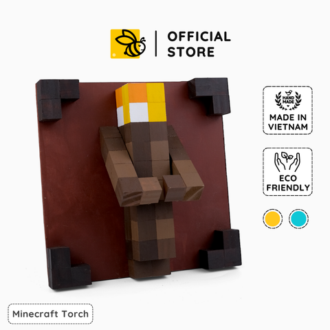 Mô Hình Gỗ Đuốc Minecraft Torch