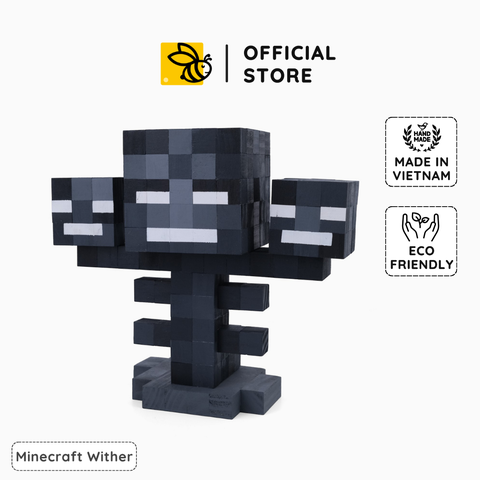 Mô Hình Gỗ Minecraft Wither (Art Toy)