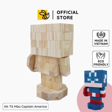 (DIY) KIt Tô Màu Đội Trưởng Mỹ (size M)