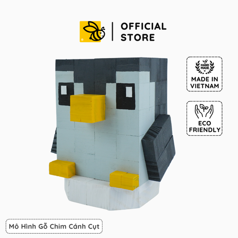 Mô Hình Gỗ Chim Cánh Cụt (size s)