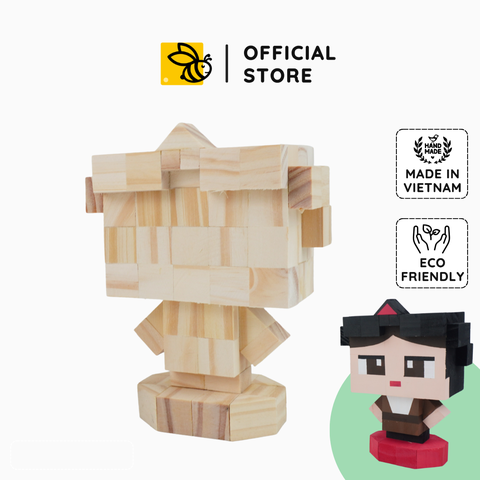 (DIY) Kit Tô Màu Mô Hình Cô Gái Mặc Áo Tứ Thân