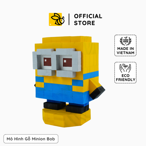 Mô Hình Gỗ Nhân Vật Minion Bob (size s)