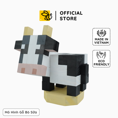 Mô Hình Gỗ Bò Sữa