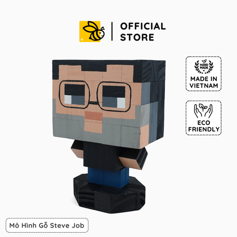 Mô Hình Gỗ Steve Jobs (size s)