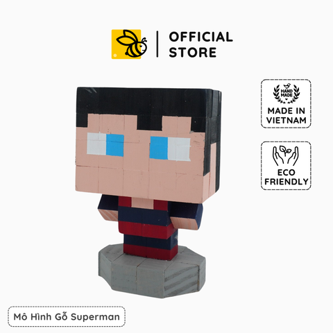 Mô Hình Gỗ Superman (size s)