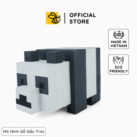 Mô Hình Gỗ Gấu Trúc (Art Toy)
