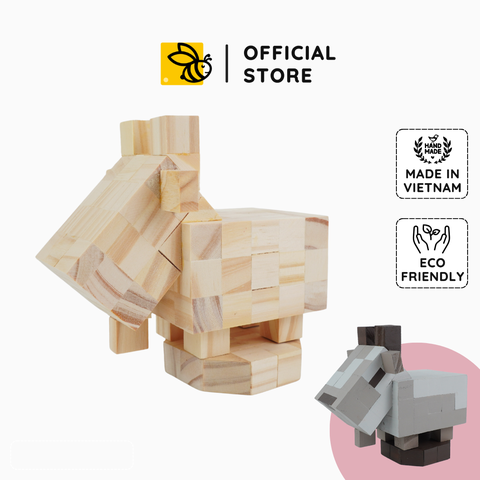 (DIY) Kit Tô Màu Mô Hình Minecraft Goat Dê Núi (s)