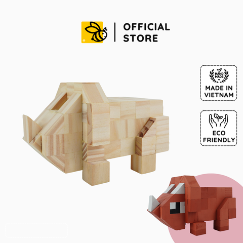 (DIY) Kit Tô Màu Mô Hình Khủng Long 3 Sừng (s)