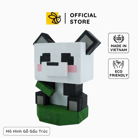 Mô Hình Gỗ Gấu Trúc Panda (size s)