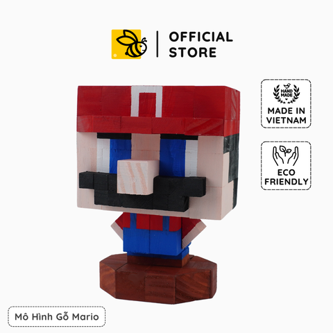 Mô Hình Gỗ Mario (size s)