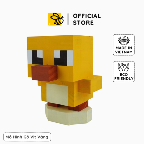 Mô Hình Gỗ Vịt Vàng (size s)