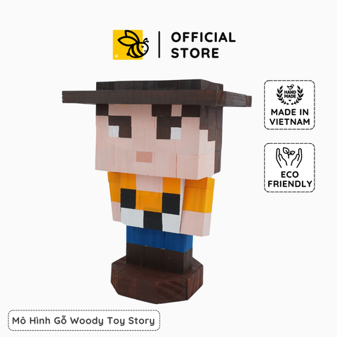 Mô Hình Gỗ Woody Toy Story (size M)
