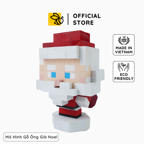 Mô Hình Gỗ Ông Già Noel (Santa Claus)