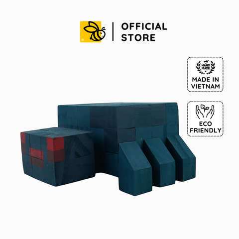 Mô Hình Gỗ Minecraft Spider Nhện (s)