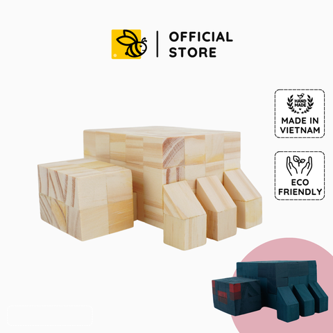 (DIY) Kit Tô Màu Mô Hình Minecraft Spider Nhện