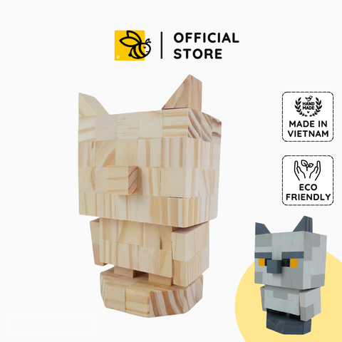 (DIY) Kit Tô Màu Mô Hình Chim Cú Mèo (s)