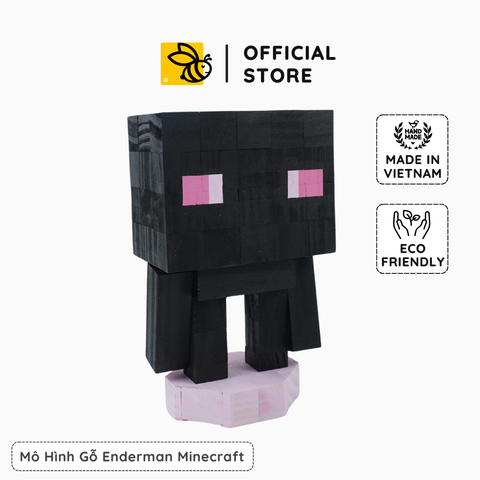 Mô Hình Gỗ Minecraft Enderman (size s)