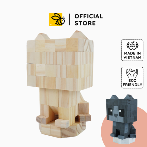 (DIY) Kit Tô Màu Mèo Anh Lông Xám