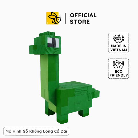 Mô Hình Gỗ Khủng Long Cổ Dài (size s)