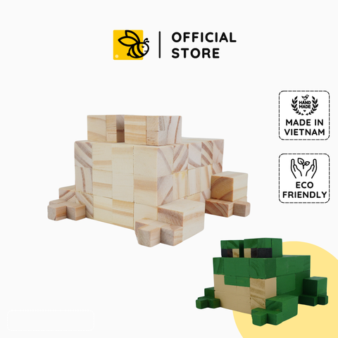 (DIY) Kit Tô Màu Mô Hình Minecraft Frog Ếch (s)