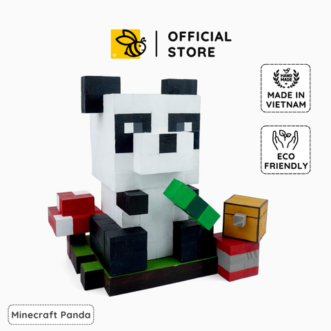 Mô Hình Gỗ Gấu Trúc (Art Toy)