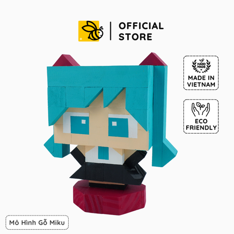 Mô Hình Gỗ Nhân Vật Hatsune Miku