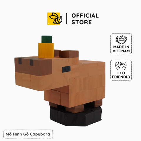 Mô Hình Gỗ Chuột Capybara (size s)
