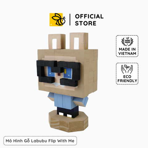Mô Hình Gỗ Labubu (Flip With Me)