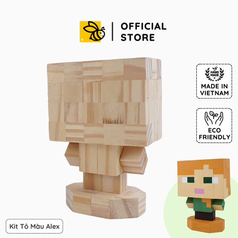 (DIY) Kit Tô Màu Minecraft Alex (size s)