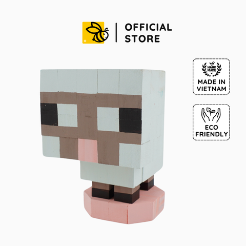 Mô Hình Gỗ Minecraft Sheep Cừu (s)