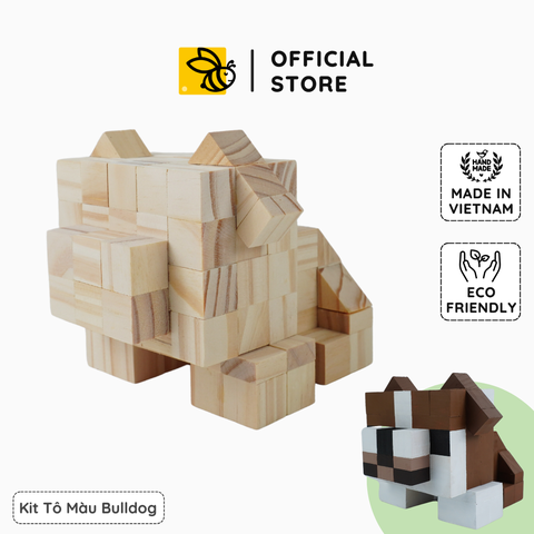 (DIY) Kit Tô Màu Chó Bulldog (size s)