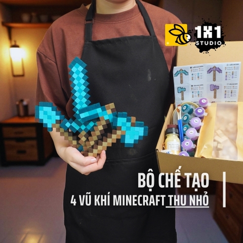 Bộ Chế Tạo 4 Trang Bị Minecraft Kim Cương (Thu Nhỏ)