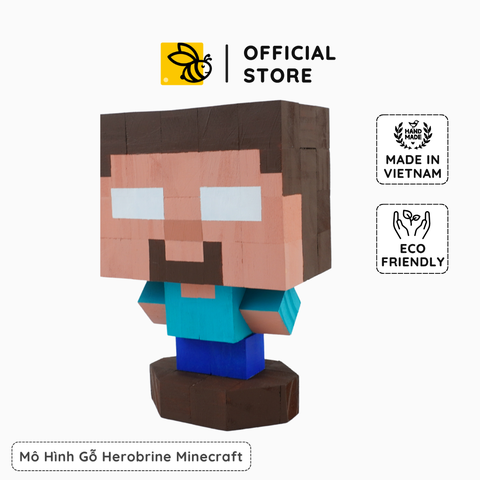 Mô Hình Gỗ Minecraft Herobrine