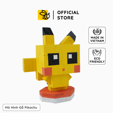 Mô Hình Gỗ Pikachu