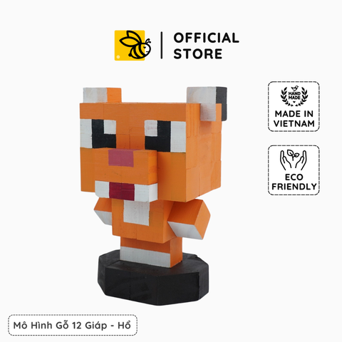 Mô Hình Gỗ 12 Con Giáp Dần (Hổ)